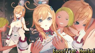 【Genshin Impact Escoffier】3D Asian cartoon Animation.(Fingering,hand-job,oral sex,sex)